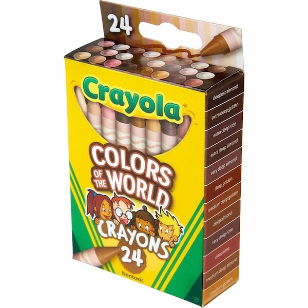Crayola Colors of the World Crayons, Assorted, 24PK 520108 - main