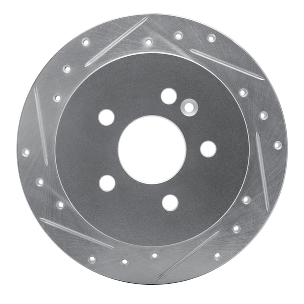 Dynamic Friction Co DFC Brake Rotor - Drilled and Slotted - Silver 631-63123L - main