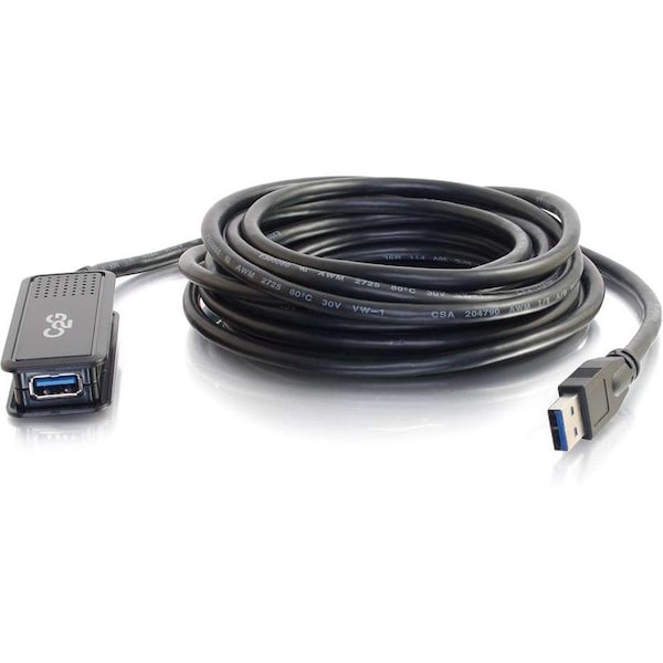 C2G 16.4ft (5m) USB 3.0 USB-A Male to USB-A Female Active Extension Cable 39939 - main