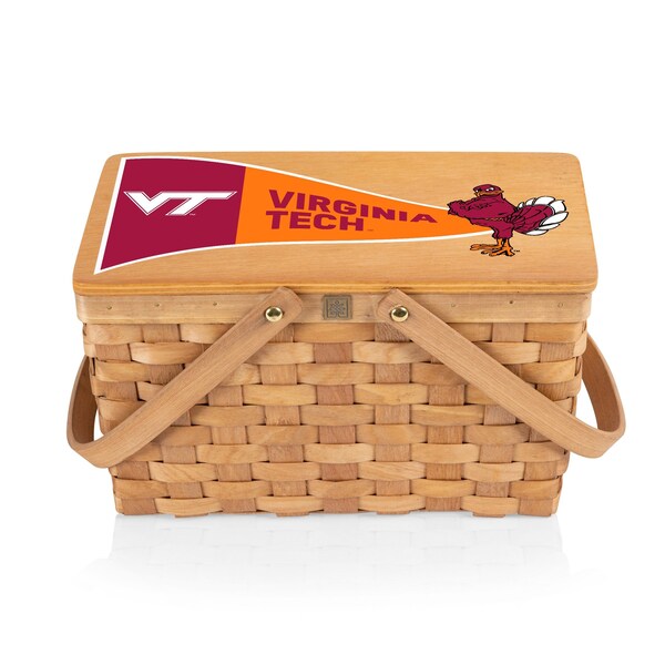 Picnic Time Family Of Brands NCAA Virginia Tech Hokies Poppy Personal Picnic Basket 124-00-299-604-0 - main