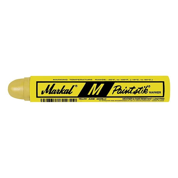 Markal Paint Crayon, Large Tip, Yellow Color Family, 12 PK 81921 - main