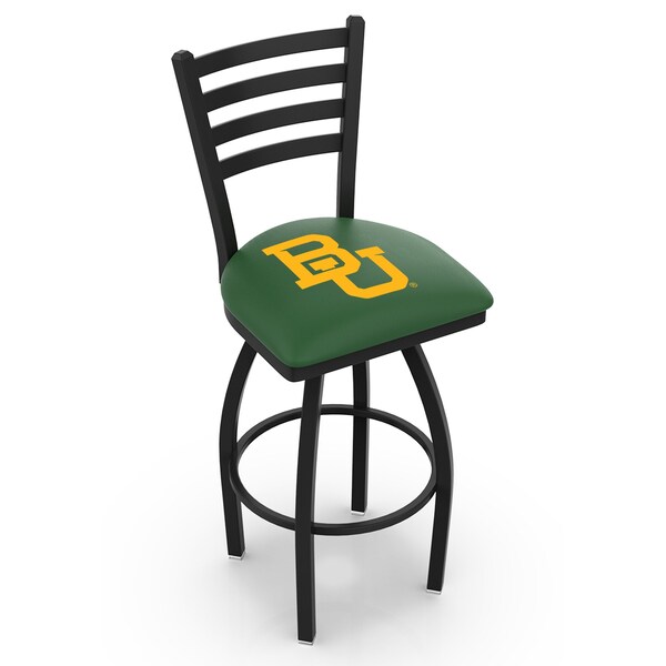 Holland Bar Stool Co 30" Blk Wrinkle Baylor Swivel Bar Stool, Ladder Back L01430Baylor - main