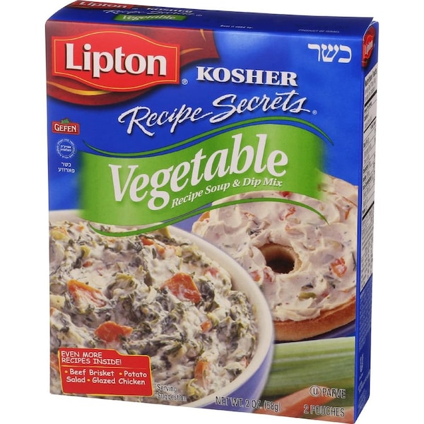 Lipton Kosher Recipe Secrets Vegetable Soup and Dip Mix, 2 Ounce, 12PK 41000005749 - main