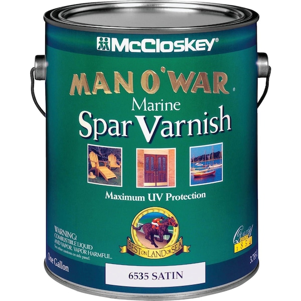 Mccloskey Man OWar Satin Low VOC Marine Spar Interior & Exterior Varnish Gallon 080.0006535.007 - main