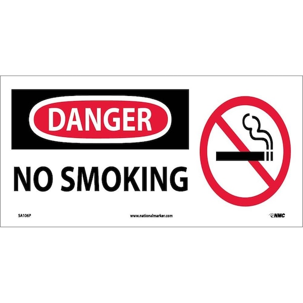 Nmc Danger No Smoking Sign, SA106P SA106P - main