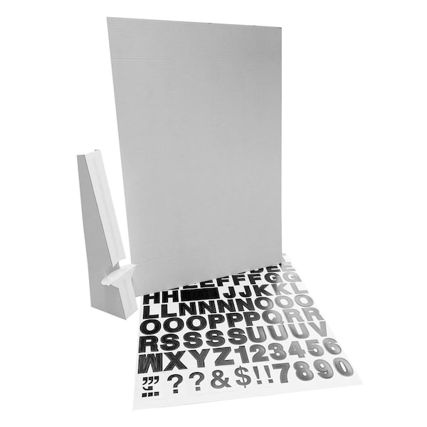 Flipside 20 x 30 White Corrugated Project Sheet Sign Kit Pack of 25 32301-25 - main