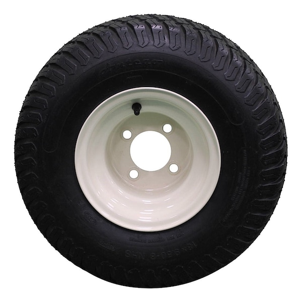 Antego Single Beige/Tan Steel Wheels with 18x9.50-8 4 Ply Turf Tires for Golf Cart A870150304189508 - main