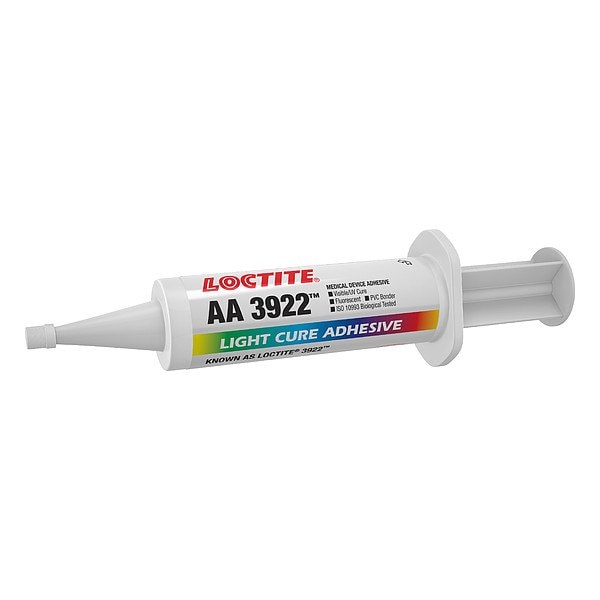 Loctite UV Cure Adhesive, AA 3922 Series, Clear, Syringe 312057 - main