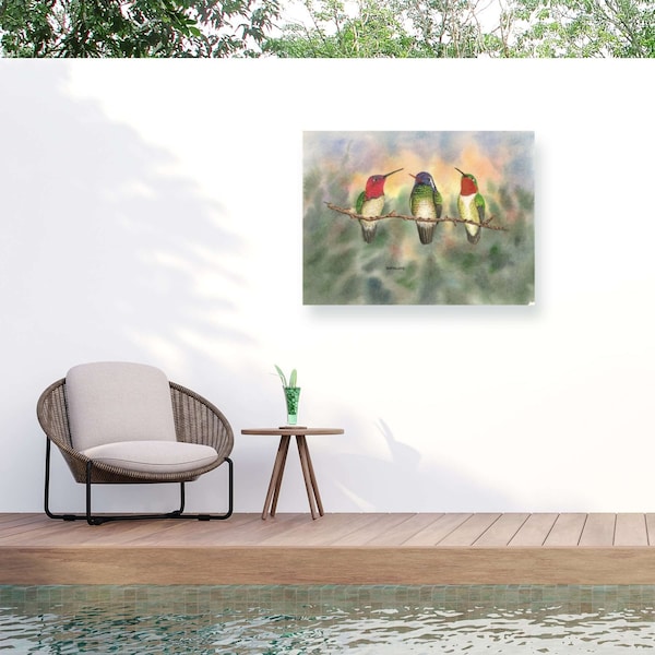 Trademark Fine Art Outdoor Canvas Art Dave Bartholet Branch Managers Wall Art for Patios, or Gardens GRL00241-OC2432WR - main