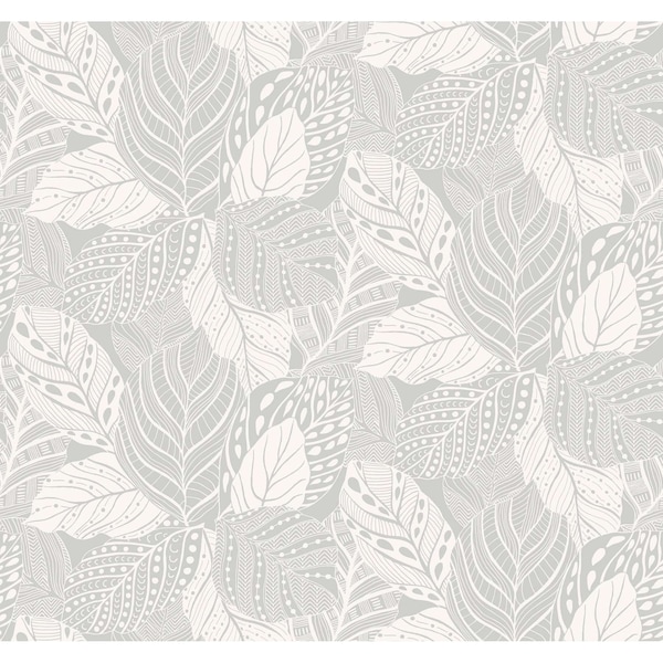 York Wallcoverings Vinca Grey Wallpaper GO8223 - main