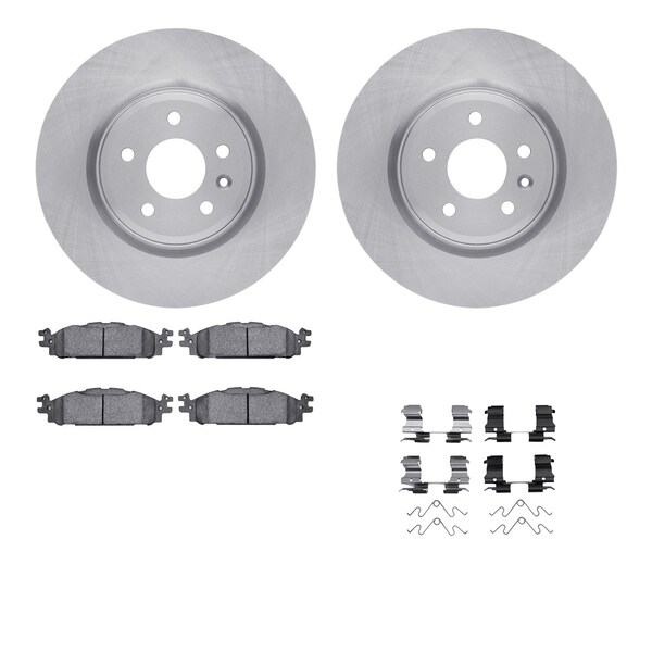 Dynamic Friction Co DFC Brake Rotor with 5000 Brake Pads and Hardware Kit 6512-99224 - main