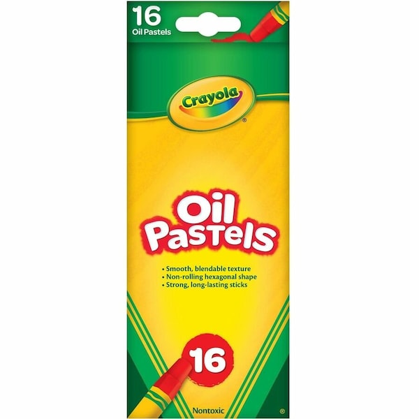 Crayola Oil Pastels, 16 Assorted Colors Per Box, 96PK 524616 - main