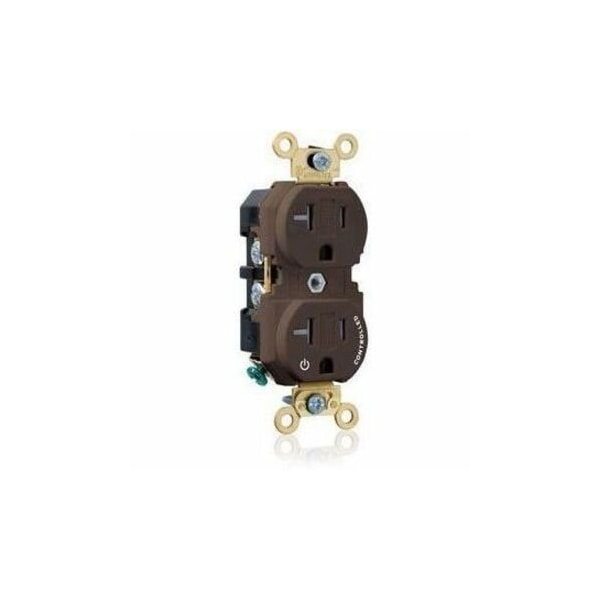 Leviton Extra Heavy Duty Controlled Duplex Receptacle 20 Amp, 125 Volt 5362-1P - main