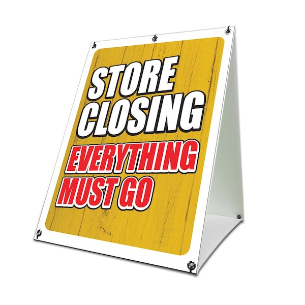 Signmission Store Closing, 36 Inch x 24 Inch A-frame Yard Sign, Coroplast Yard Sign SBC-2436-30424 - main