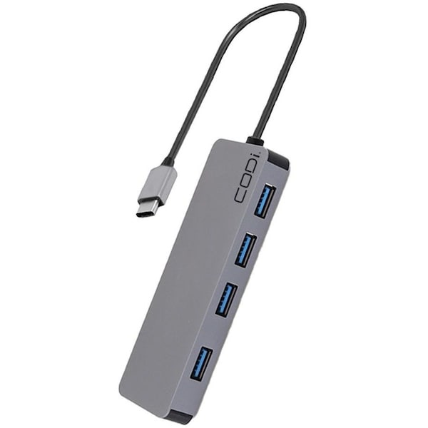 Codi 5-in-1 Multi-Port Hub with Power Delivery Passthrough A01065 - main