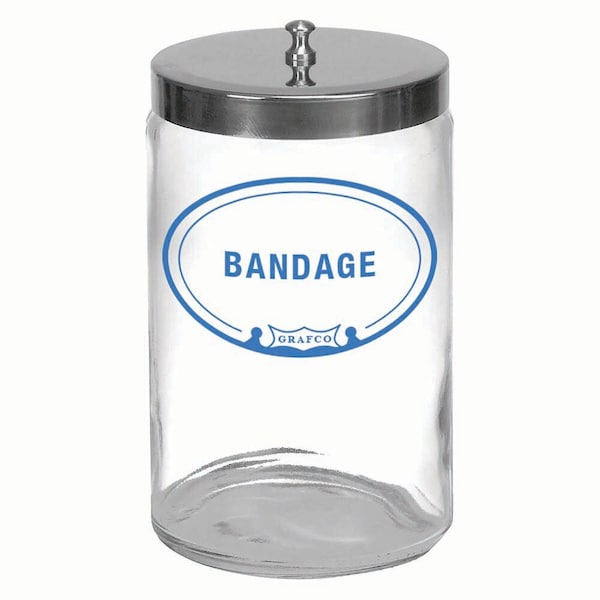 Jorgensen Laboratories Glass Sundry Jar Bandage J0619J - main