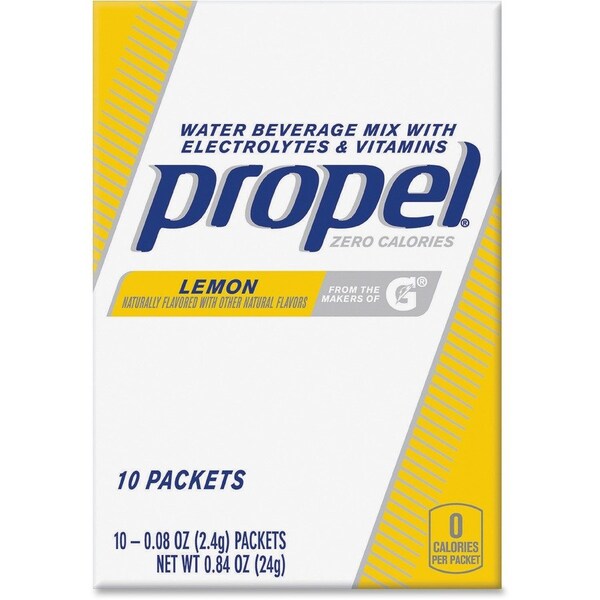 Propel Water Beverage Mix Packets with Electrolytes and Vitamins, Yellow, 120PK QKR01090 - main