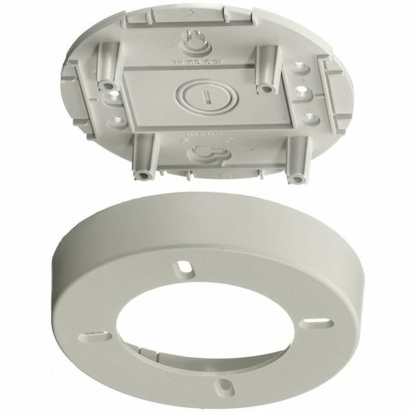 Hubbell Wiring Device-Kellems Lighting Fixture Round Box, White PT12LFB - main