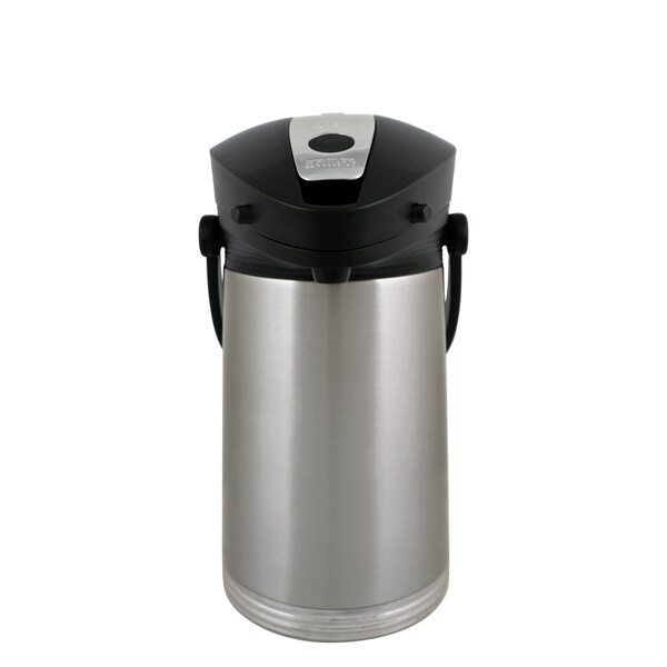 Service Ideas Ergoserv Airpot, Stainless Vacuum Insulation, 2.2 Liter, Brushed 10-00180-008 - main