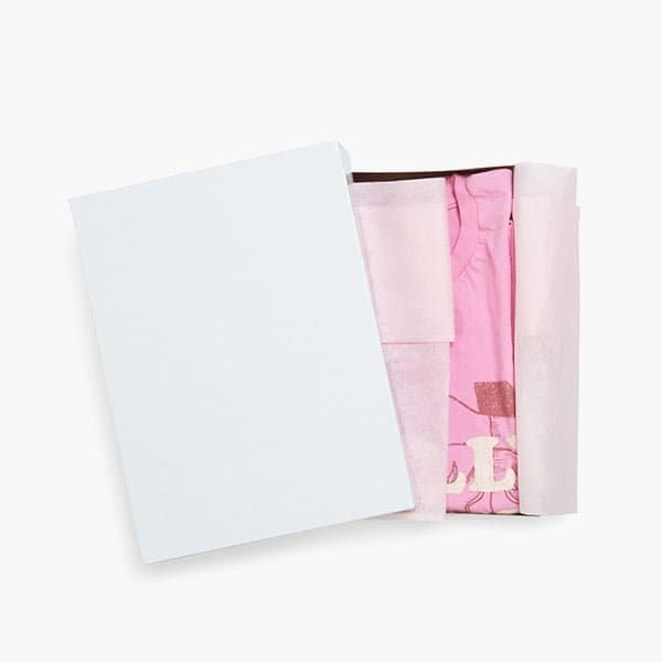 Nashville Wraps White 2 Piece Pop Up Apparel Box, 11.5x8.5x1.5, 100PK AB2E - main