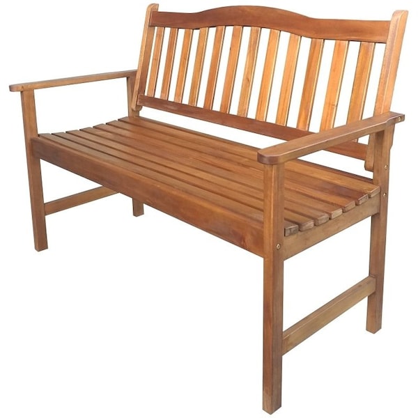 Seasonal Trends Park Bench, 1245 mm W, 610 mm D, 910 mm H, 450 lb Seating, Mahogany Seat, Mahogany Frame IP104-175 - main