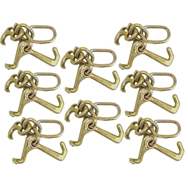 Mytee Products RTJ Cluster Hook Heavy Duty Wrecker Hauler Tow Towing Truck Chain Pair R T J, 8PK RTJHx8 - main