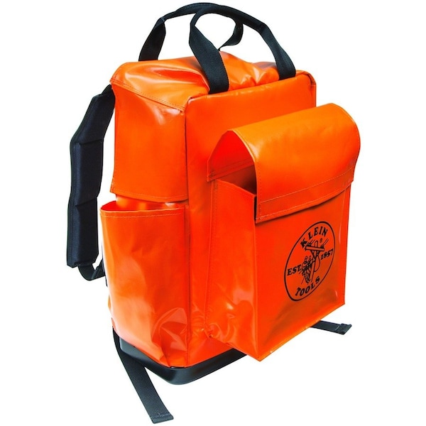 Klein Tools Backpack, Lineman Backpack, Orange 5185ORA - main