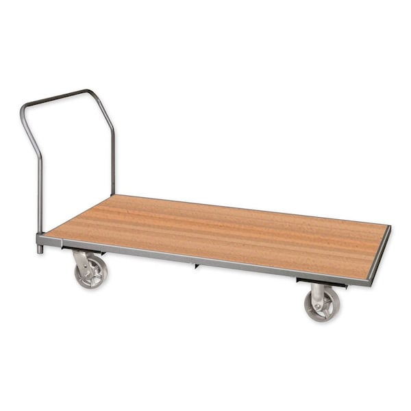 Pucel Steel Reinforced Hardwood Platform Truck, 24 in W x 48 in D x 36 in H, Gray WPT-RE-2448-SW - main