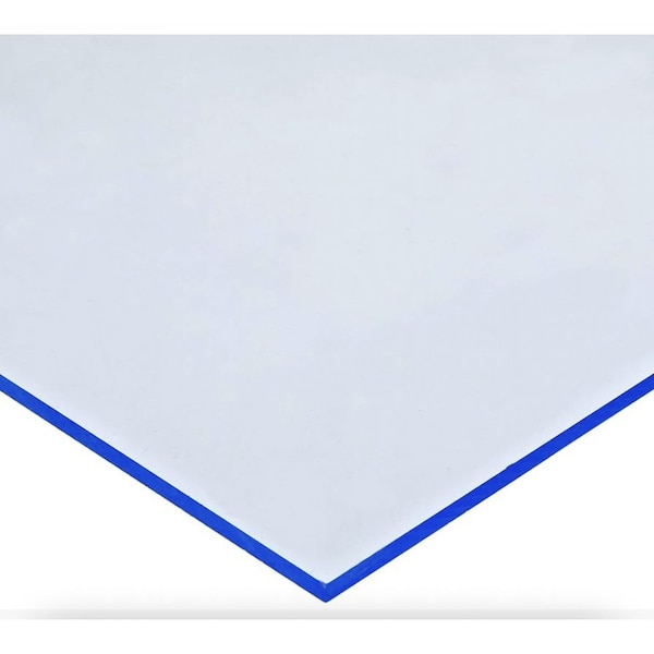Falken Design Fluorescent Blue Acrylic Sheet 48in x 96in x 1/8in - Eye-Catching, Lightweight, DIY Craft AC-Fluorescent Blue-1/8-4896 - main