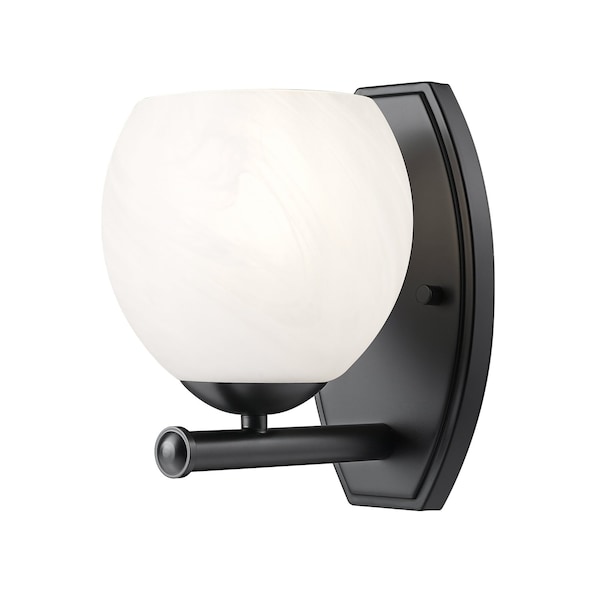 Z-Lite Colette Matte Black 1 Light Wall Sconce 1963-1S-MB - main