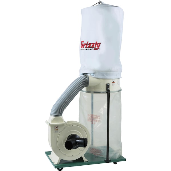 Grizzly 2 HP Dust Collector with Aluminum Impeller - Polar Bear Series G1029Z2P - main