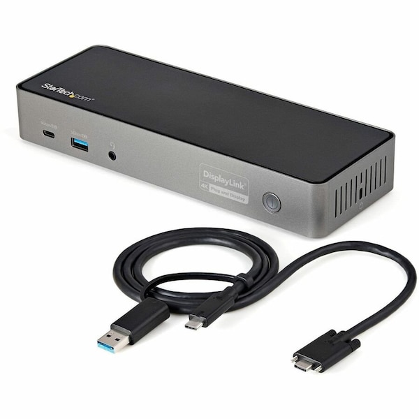 Startech.Com UNIVERSAL HYBRID USB-C USB-A DOCK USB 3.1 GEN 2 10GBPS - 4K TRIPLE MONITOR DOC DK31C3HDPD - main