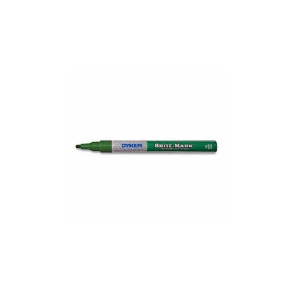 Dykem BRITE-MARK Fine Markers, Green, Fine, 12PK 253-41004-C - main