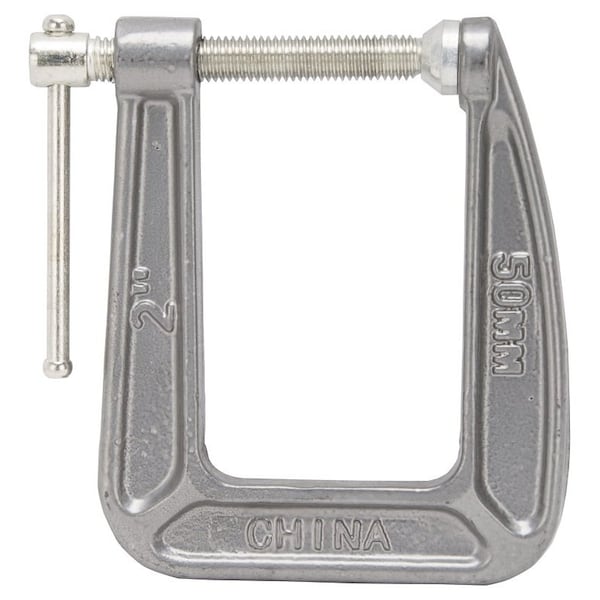 Vulcan C-Clamp, 2 in Max Opening Size, 3-1/5 in D Throat, Steel Body, Gray Body 38-123 - main