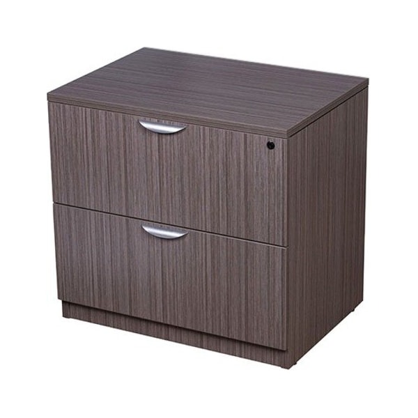 Boss 31" W 2 Drawer File Cabinet, Driftwood, Letter/Legal N112-DW - main
