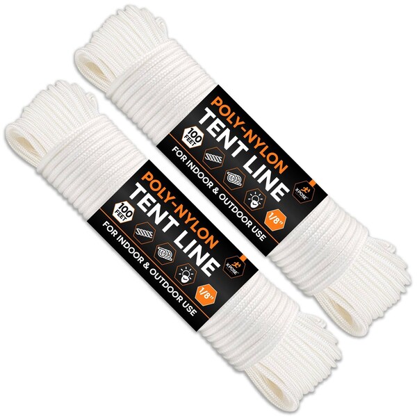 Xpose Safety Nylon Tentline 100ft, 2PK NT-100-2-X-S - main