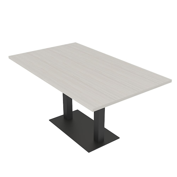 Skutchi Designs Rectangle Conference Table With Power Unit, 36 in W, 72 in L, Ivory HAR-REC-36X72-DOU.BK-K458-NA - main