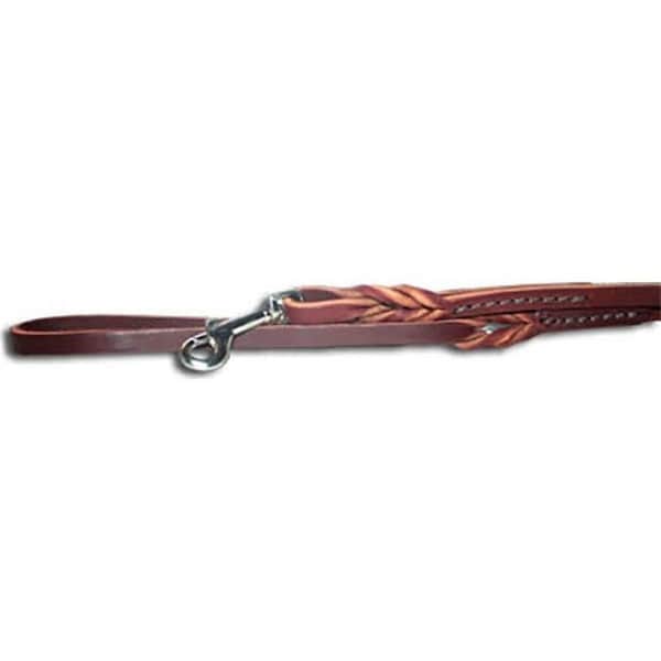 Tandy Leather Factory Leather Brothers 0.375 in. x 6 ft. Omnipet Latigo Twist Lead, Burgundy TL38BT-6BU - main
