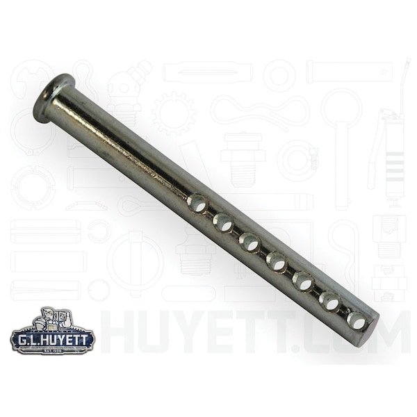 Huyett Universal Clevis Pin, Zinc Plated, 0.250 in Dia x 3.500 in Shank L x 0.109 in Hole Dia CLPUZ-0250-3500 - main
