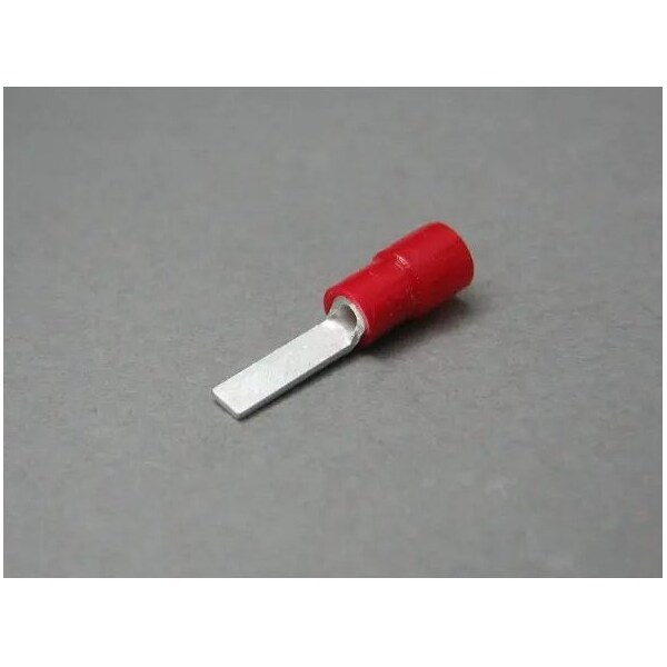 Nichifu Eco-Friendly Polycarbonate Insulated Blade Terminals, AWG 22-16 TMEX BT-1.25-18-RED - main
