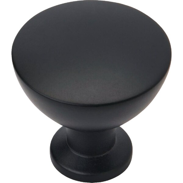 Amerock Grail 1.25'' Dia. Round Matte Black Cabinet Knob BP37330MB - main