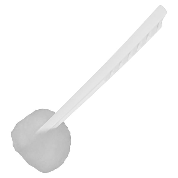 Genuine Joe Toilet Bowl Mop - 4.50 Head - 12 Plastic Handle - White, 100PK GJO85122 - main