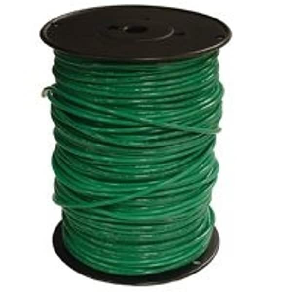 Southwire Building Wire, 4 AWG Wire, 1 -Conductor, 500 ft L, Copper Conductor, Nylon Sheath 4GRN-STRX500 - main