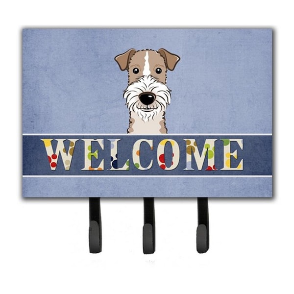 Carolines Treasures Wire Haired Fox Terrier Welcome Leash and Key Holder BB1433TH68 - main
