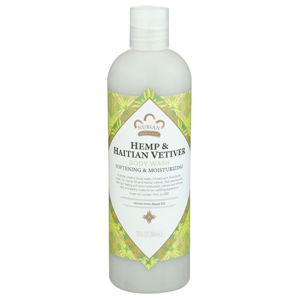 Nubian Heritage Indian Hemp and Haitian Vetiver Body Wash, 13 Fluid Ounce, 3PK 764302111290 - main