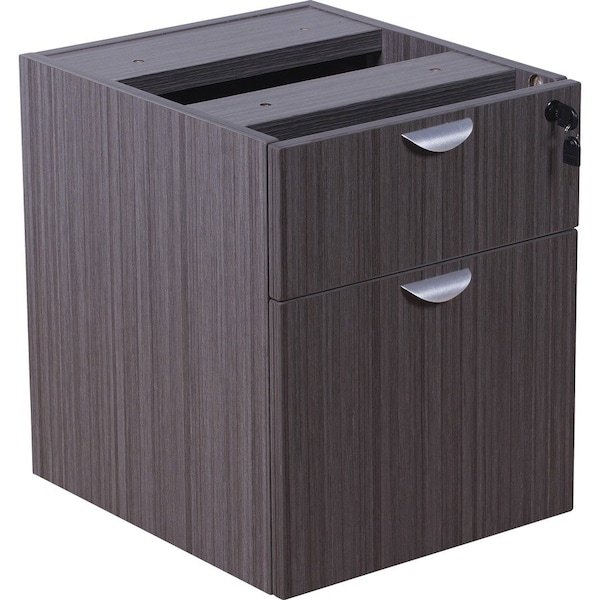 Boss 2 Drawer Desk Pedestal, Driftwood, Legal, Letter N108-DW - main