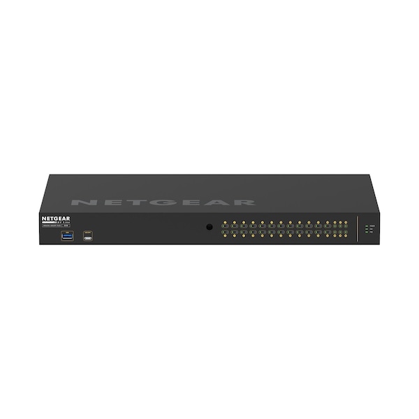 Bzbgear NETGEAR AV LINE 24x1G PoE+ 300W 2x1G and 4x SFP Managed Switch (Preconfigured GSM4230P-100NAS) NET-M4250-26G4F-PoE+PC - main
