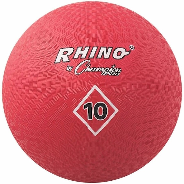 Champion Sports 10 Inch Playground Ball Red, Red, 24PK CSIPG10RD - main
