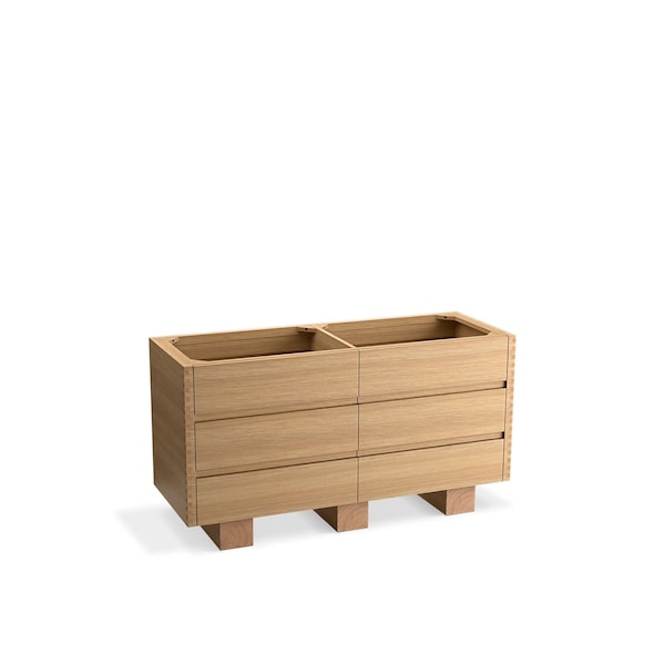 Kohler Bathroom Vanities without Top, Freestanding, Stratified Oak, Brown, 61.02 in W 32299-STT - main