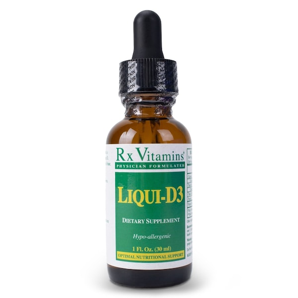 Rx Vitamins Liqui-D3 Solution, Hypoallergenic, 1 fl oz (30mL) 3010 - main